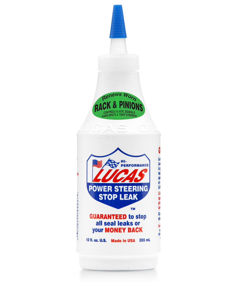 Lucas Power Steering Stop Leak Oil Fix Box Fluid Seal 355ml Car Treatment