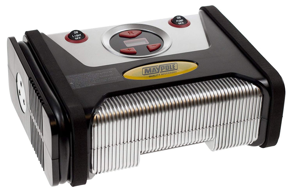 Maypole MP7948 12v Auto Cut Off Rapid Digital Car Tyre Air Compressor Inflator Pump