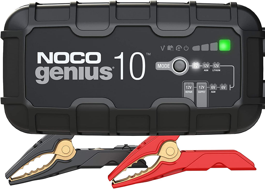 NOCO GENIUS10 UK 6v 12v 10A Car Bike Lead Acid, AGM Lithium Smart Battery Charger
