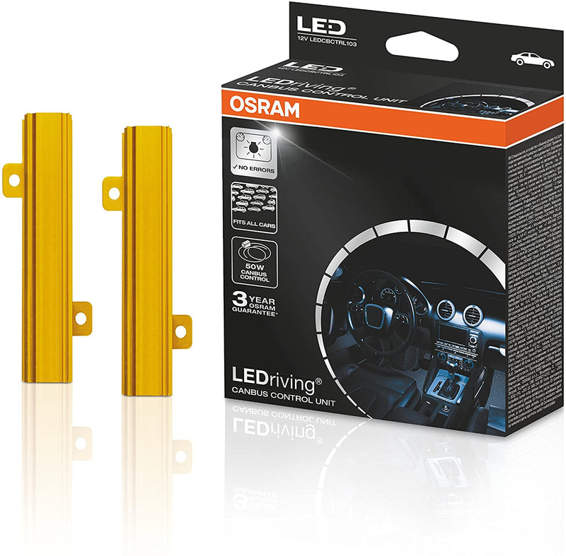 Osram LEDCBCTRL103 12v Car LEDriving HL LED Bulbs 50W Canbus Control Resistors Unit