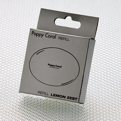 Richbrook Poppy Coral Lemon Zest Scent Car Air Freshener Refill Cartridge