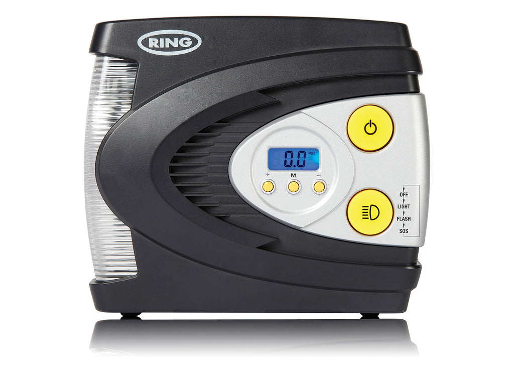 Ring RAC630 12v Plug Preset Automatic Digital Gauge Car Tyre Air Compressor Inflator Pump