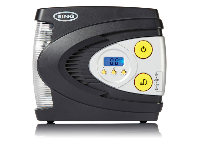 Ring RAC630 12v Plug Preset Automatic Digital Gauge Car Tyre Air Compressor Inflator Pump