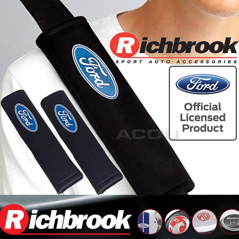 Richbrook Ford Official Licensed Car Seat Belt Comfort Shoulder Harness Pads Set