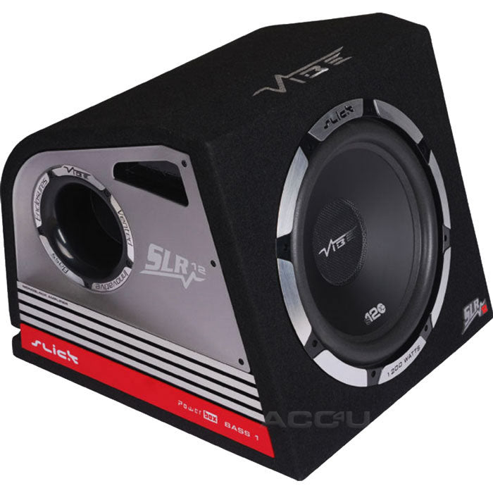 Vibe Slick SLR12A V2 12" inch 1200w Car Active Amplified Subwoofer Sub Bass Box Enclosure