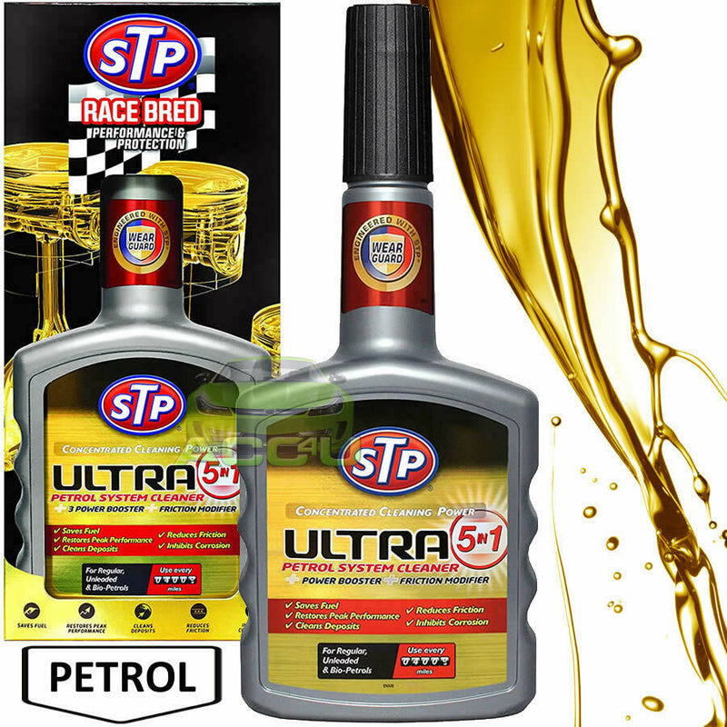 STP Ultra 5in1 Car SUV PETROL Engine Fuel System Cleaner Power Booster Treatment
