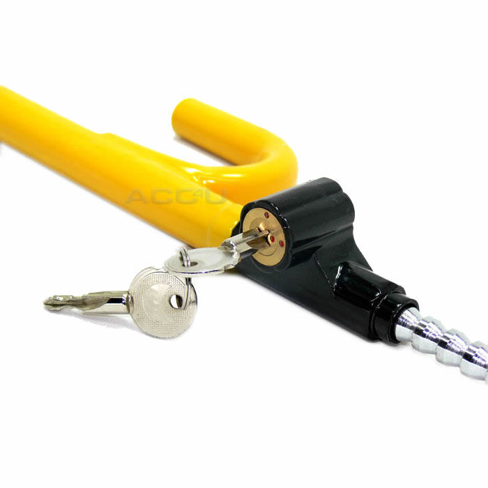 Sakura Anti Theft High Security Yellow Car Steering Wheel Lock