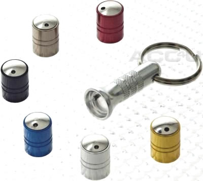Richbrook Spinning Car Anti Theft Wheel Valve Dust Caps Set Of 4