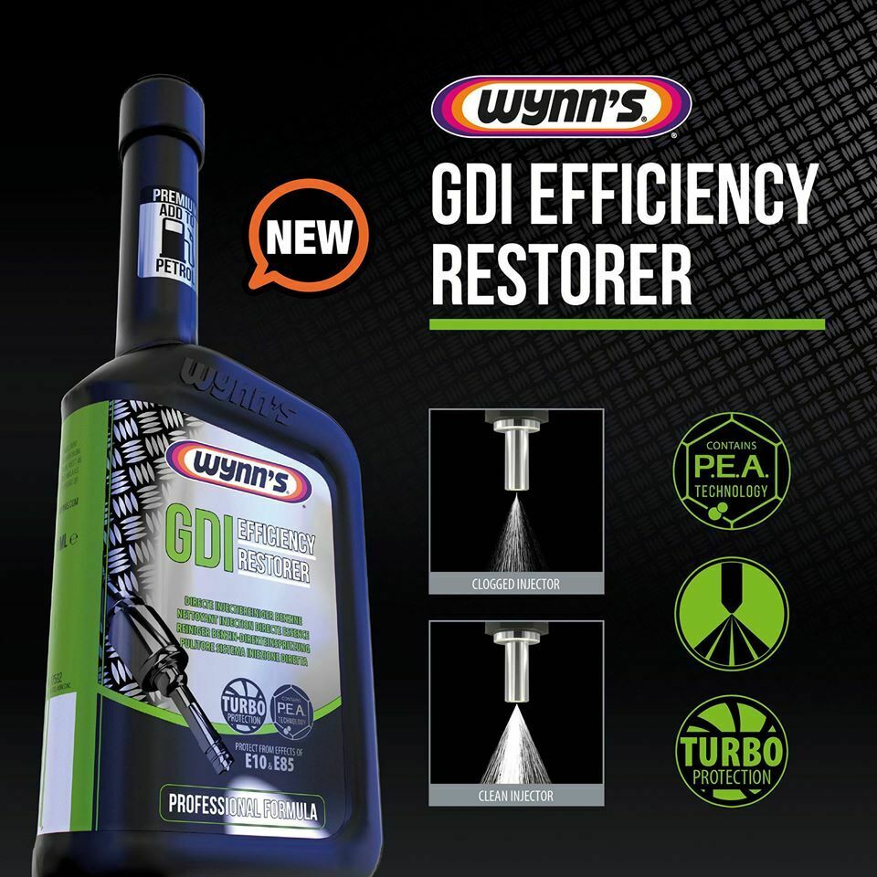 Wynns Car Petrol & Hybrid Engine GDI Efficiency Restorer Direct Injector Cleaner