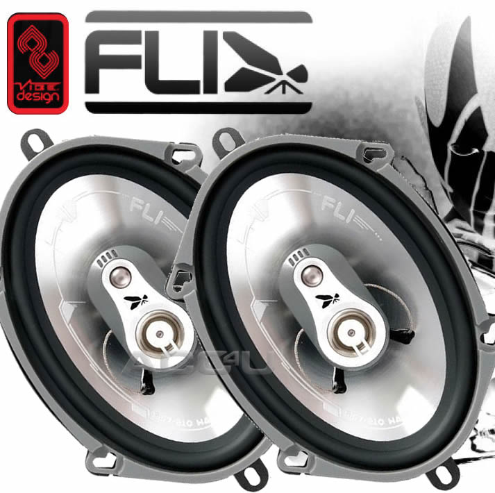 FLI Audio Integrator 57 5"x 7" 5 x 7 inch 210w Car Door Shelf Coaxial Oval Speakers Set