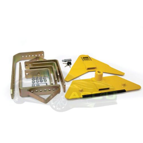 Maypole MP5435 14" to 16" inch Heavy Duty Car Caravan Trailer Security Wheel Clamp +Caps