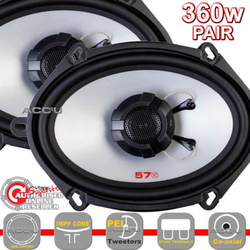 Vibe Audio Pulse Series 57 5x7" inch 360w Car Door Shelf Coaxial Speakers Set