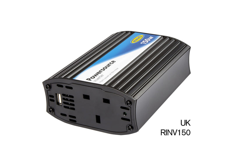 Ring RINVU150 12v Car to 230v Home Mains Socket 150w Compact Power Inverter