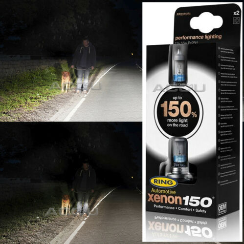 Ring Xenon150 H4 12v 60/55w Car Upgrade Headlight Headlamp 150% Brighter Bulbs