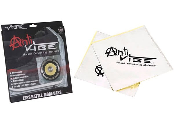 Anti Vibe Car Door Panels Sound Deadening Proofing Material 10" x 10" inch 2 Piece Sheets