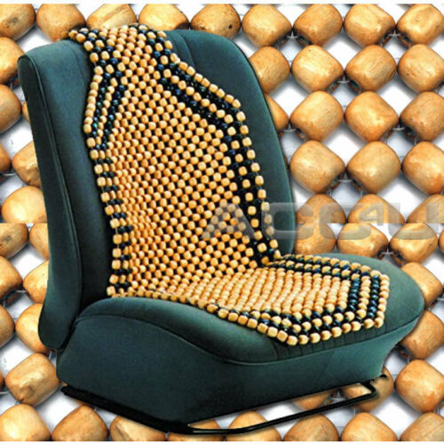 Car Van Taxi Mini Bus Single Front Seat Wooden Wood Beads Back Support Single Cushion
