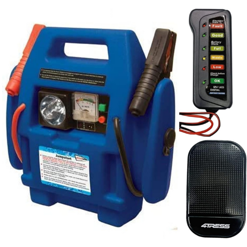 Portable Power Pack with Jump Starter and Air Compressor
