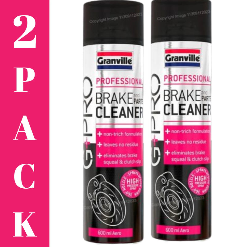 2x G+PRO Professional Car Brake & Clutch Parts Assembly Cleaner Spray Cans