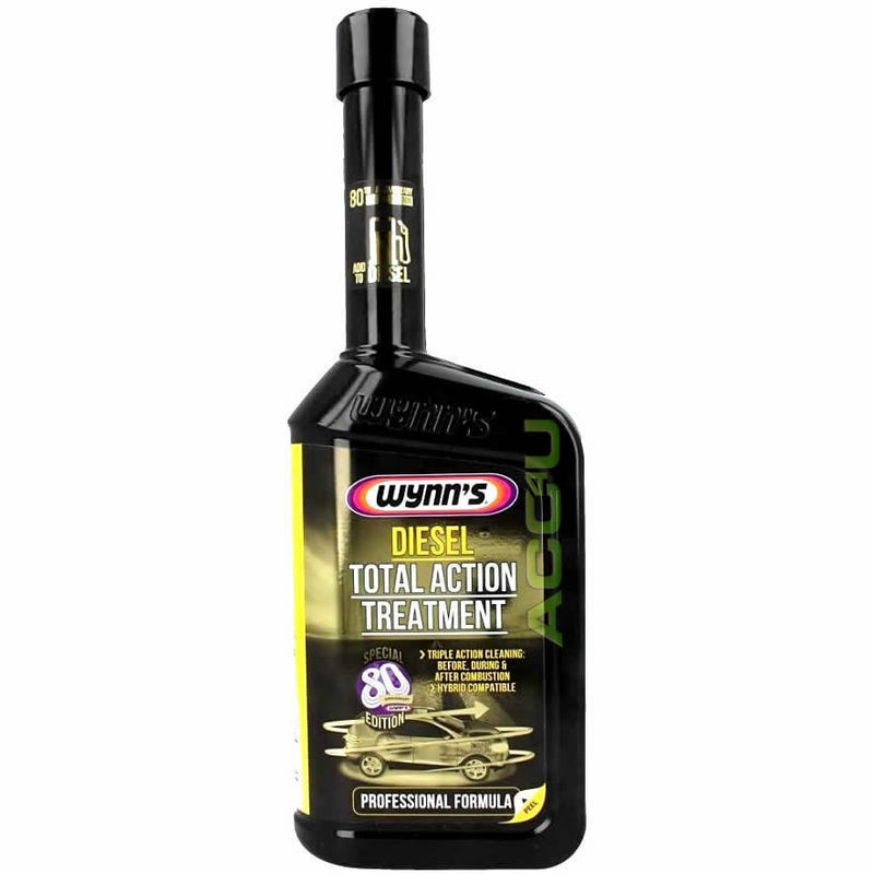 2x Wynns Car Diesel Engine Fuel System Cleaner Total Action Treatment +Caps