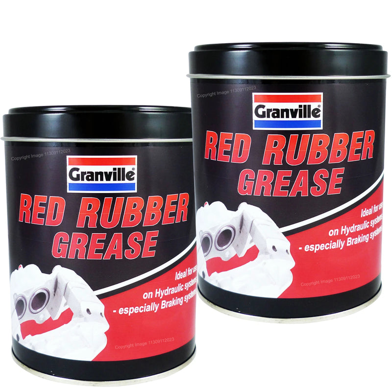 2x Granville RED RUBBER Grease Car Brake Caliper Pistons & Hydraulic Systems