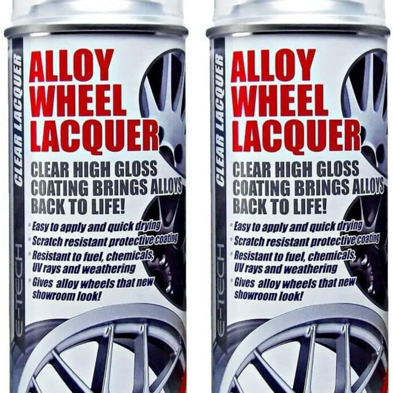 4TRESS E-TECH Clear Alloy Wheel Lacquer & Non-Slip Car Dash Mat - Durable & Chip Resistant