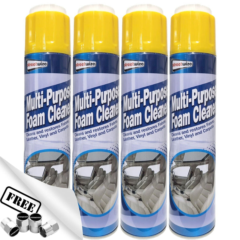 Streetwize Multi Purpose Foam Cleaner 4 cans