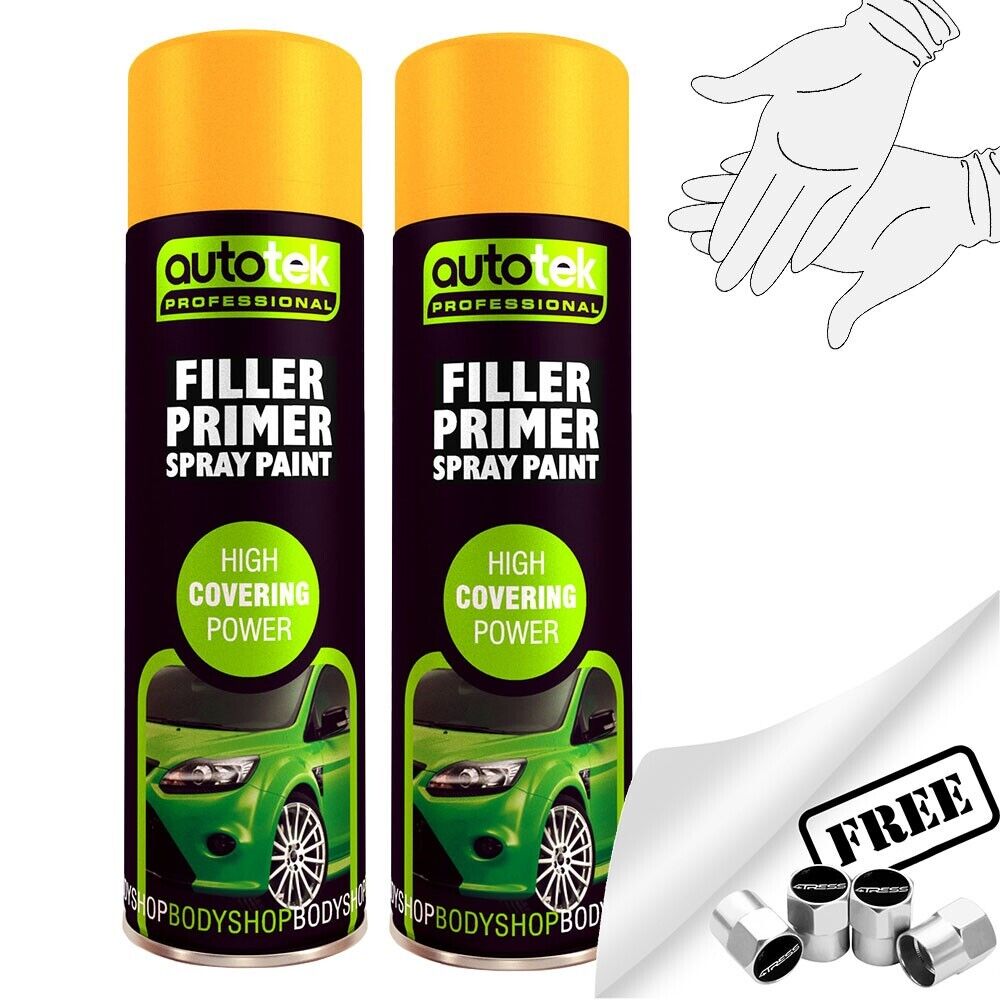 Autotek Filler Primer Spray Paint 2 Cans