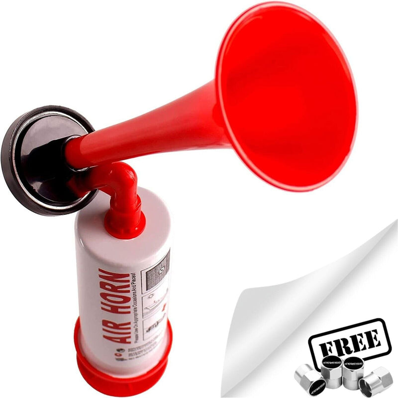 Sports Events Party Football Games Hand Held Non Gas Pump Action Air Horn +Caps