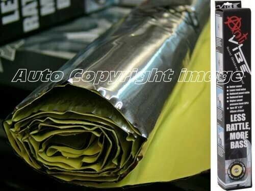 Anti Vibe Car Audio Door Panels Bonnet Sound Deadening Proofing Material Roll Sheet +Caps