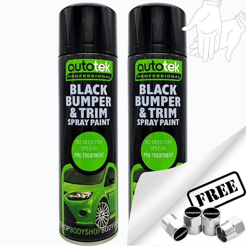 Autotek Black Bumper Trim Spray Paint