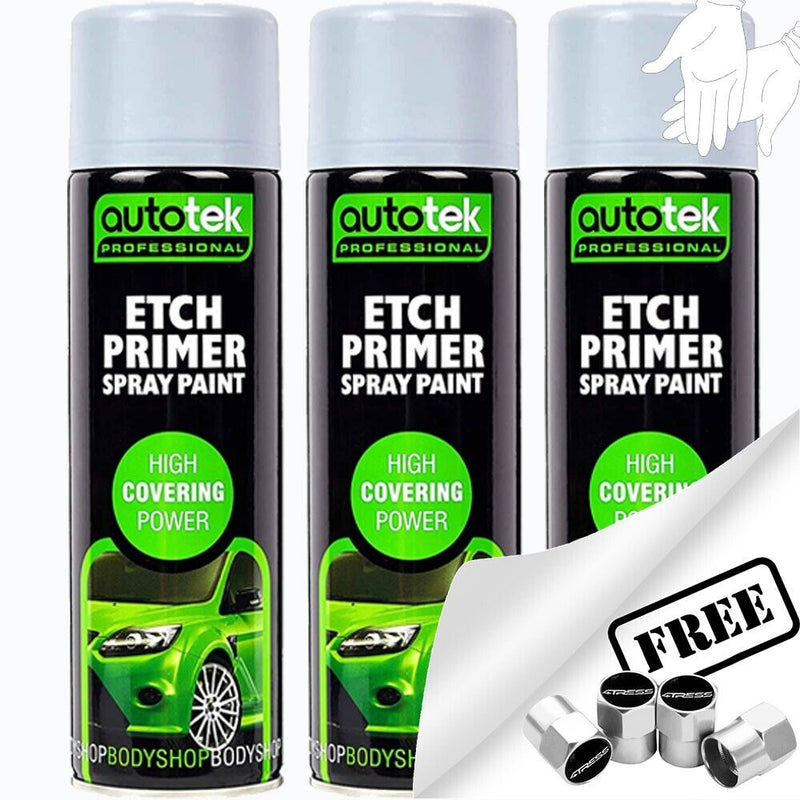 Autotek Etch Primer Spray Paint 3 Cans