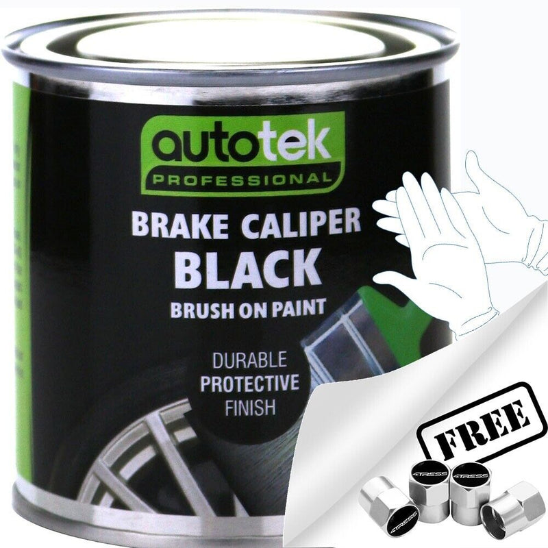 Autotek Brake Caliper Black Brush On Paint 250ml Tin