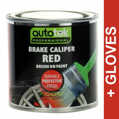 AUTOTEK Brake Caliper RED Brush On Paint Professional 250ml Tin + G+C✅