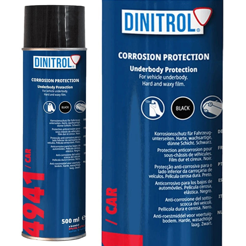 Dinitrol 4941 Black Chassis Wax Under Body Rust Proofing Aerosol SPRAY