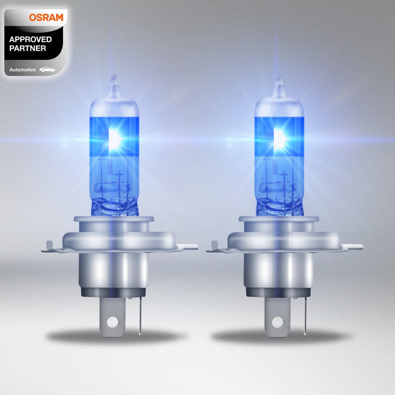 Osram Cool Blue Boost 12v H4 5000K White Xenon Light Car Upgrade Headlight Bulbs Set