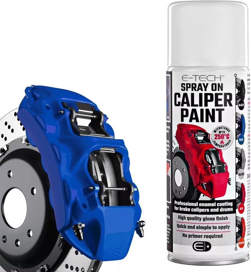 E-Tech Blue Brake Caliper Spray Paint Enamel Coating Aerosol Can 400mL