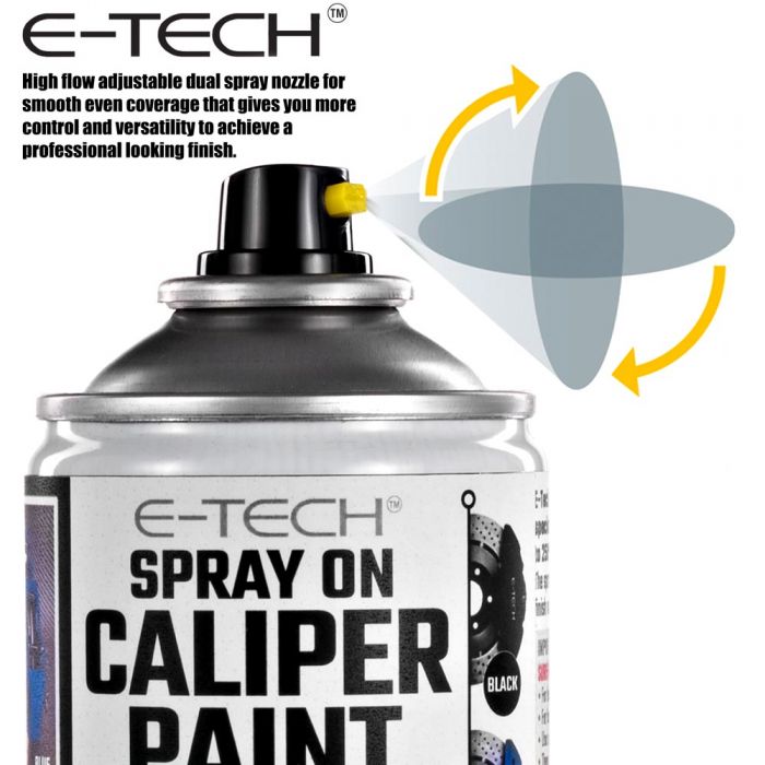 E-Tech Blue Brake Caliper Spray Paint Enamel Coating Aerosol Can 400mL