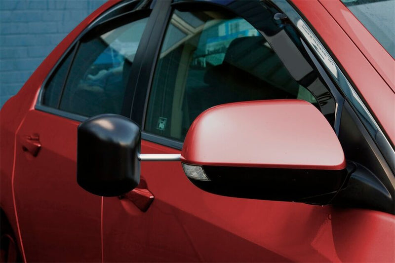 Car 4x4 Caravan FLAT Glass Suck See Suction Cup Extension Towing Mirror +Caps