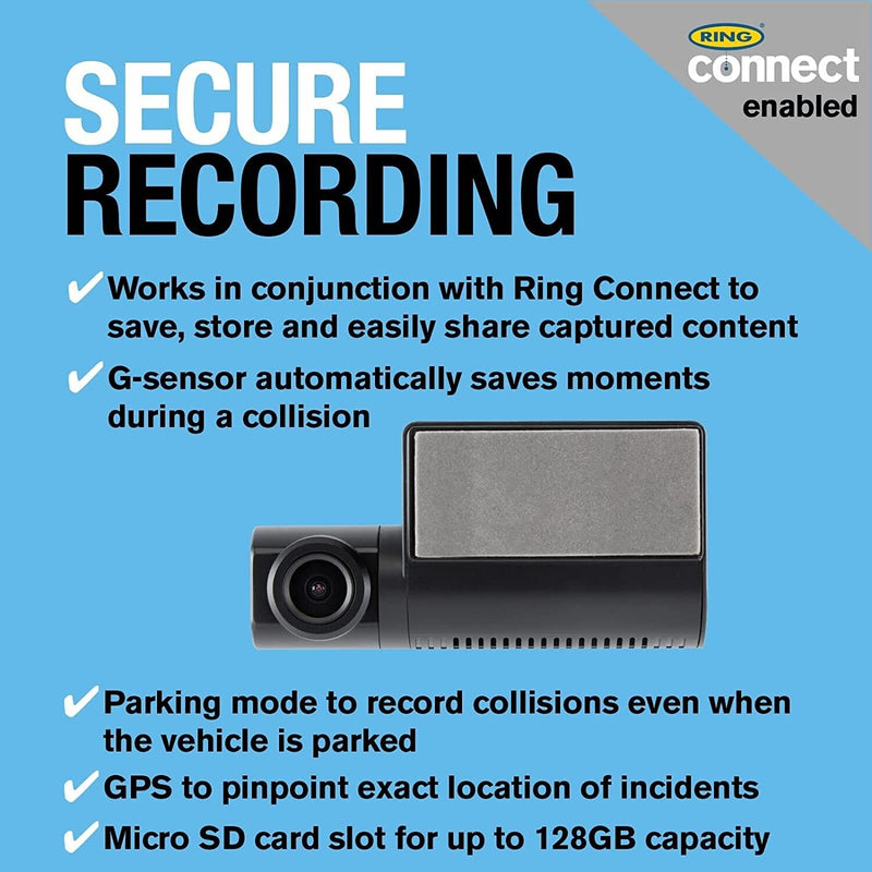 Car Dash Cam Full 1080p/30fps HD Recording & Live GPS Tracking RDCS4000 +Caps