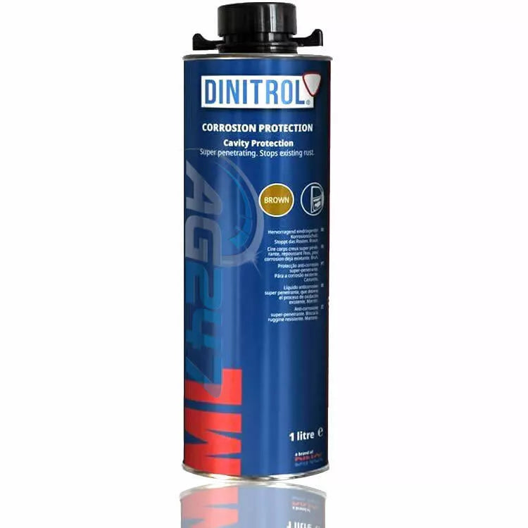 2x DINITROL ML BROWN Underbody Rust Proofing & Corrosion Protection 1L