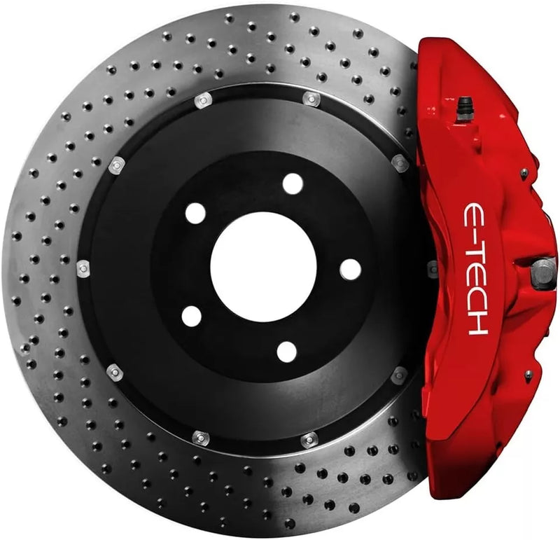 E-Tech Red Brake Caliper Spray Paint Enamel Coating Aerosol Can 400mL