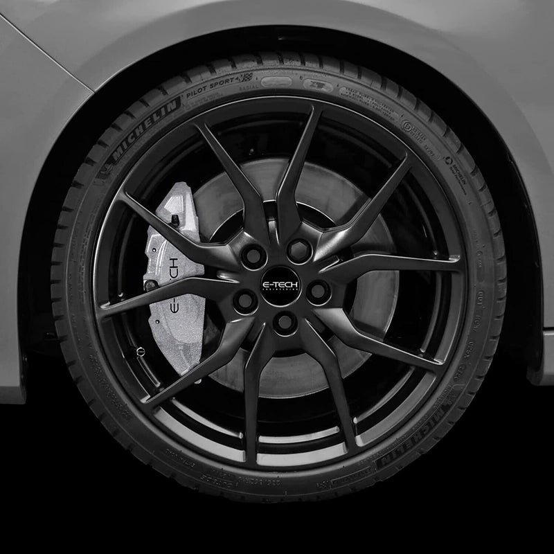 E-Tech Quality SILVER Car Engine Bay Block Valve Cover Brake Caliper Paint Kit +Caps