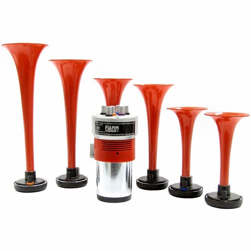 FIAMM Italy 12v Car Van The GodFather Film Tune Sound Musical Air Horn Kit +Caps