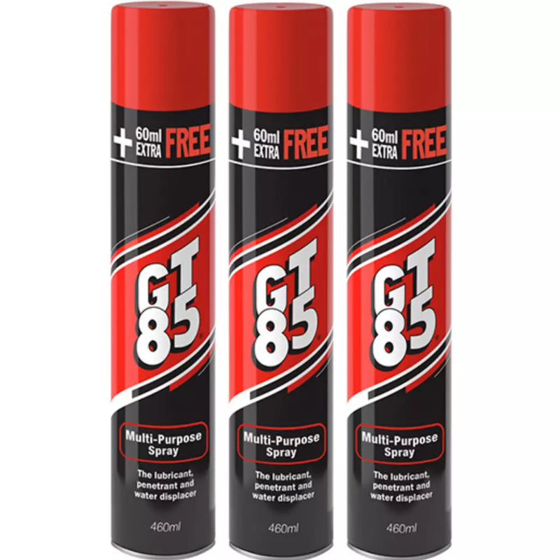 GT85 Spray Lube Lubricant Penetrator Water Displacer Corrosion 400ML + 60ML FREE