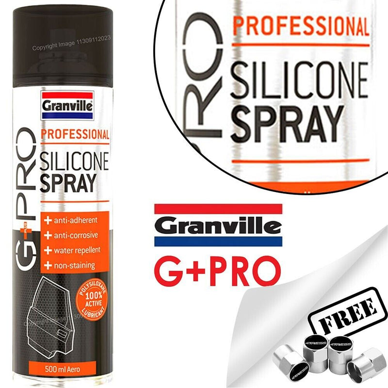 G+PRO Car Multi Purpose Clear Silicone Spray Water Repellent Lubricant + Caps