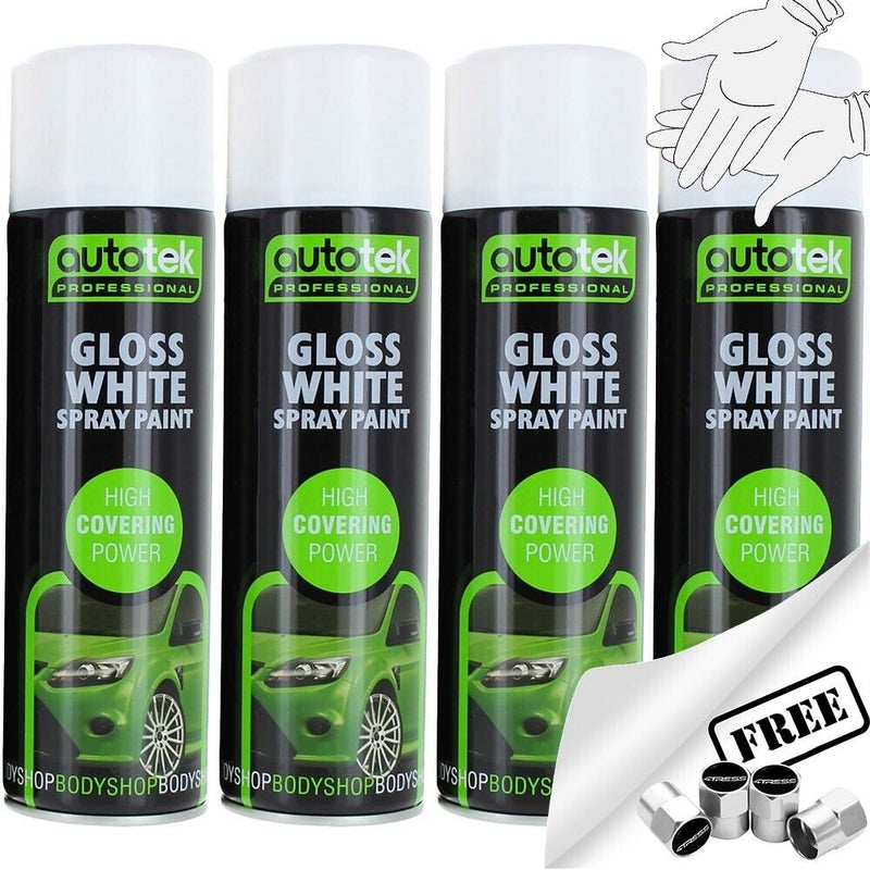 Gloss White Spray Paint 4 cans