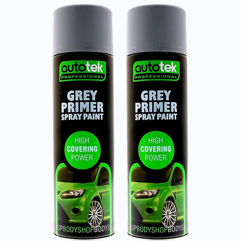 6 x Autotek GREY PRIMER Aerosol Spray Paint Professional High Covering Power+G+C✅