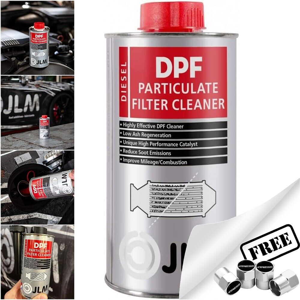 JLM Heavy Duty Car Van 4x4 DPF Diesel Engine Particulate Filter Fuel System Cleaner +Caps