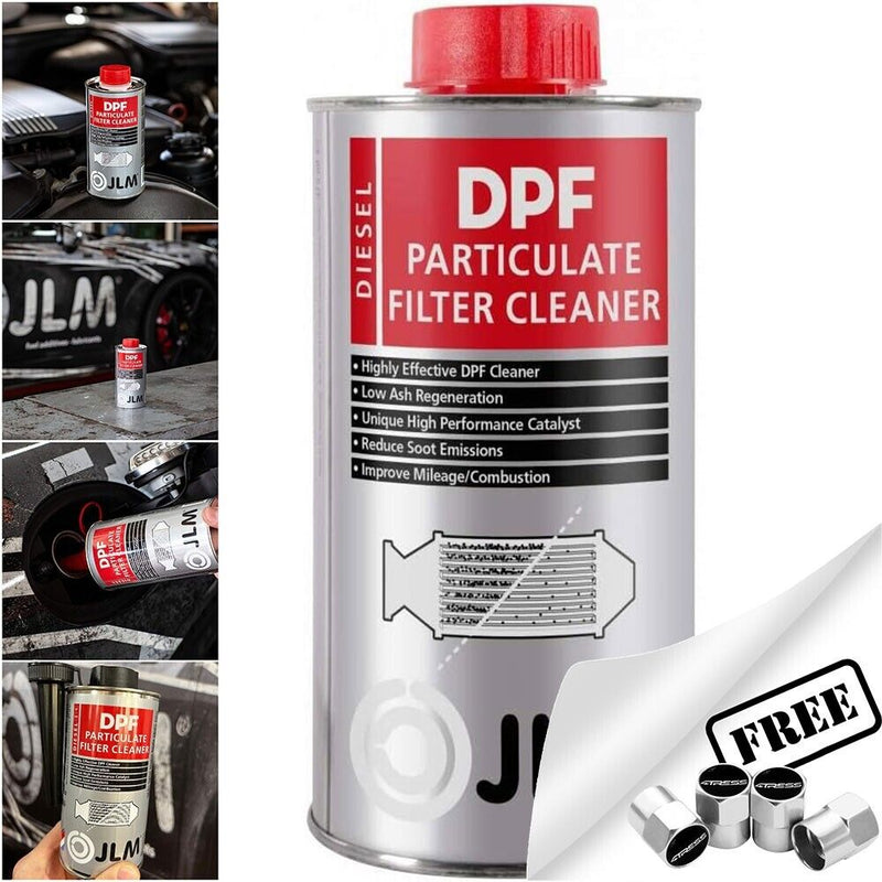 JLM Heavy Duty Car Van 4x4 DPF Diesel Engine Particulate Filter Fuel System Cleaner +Caps