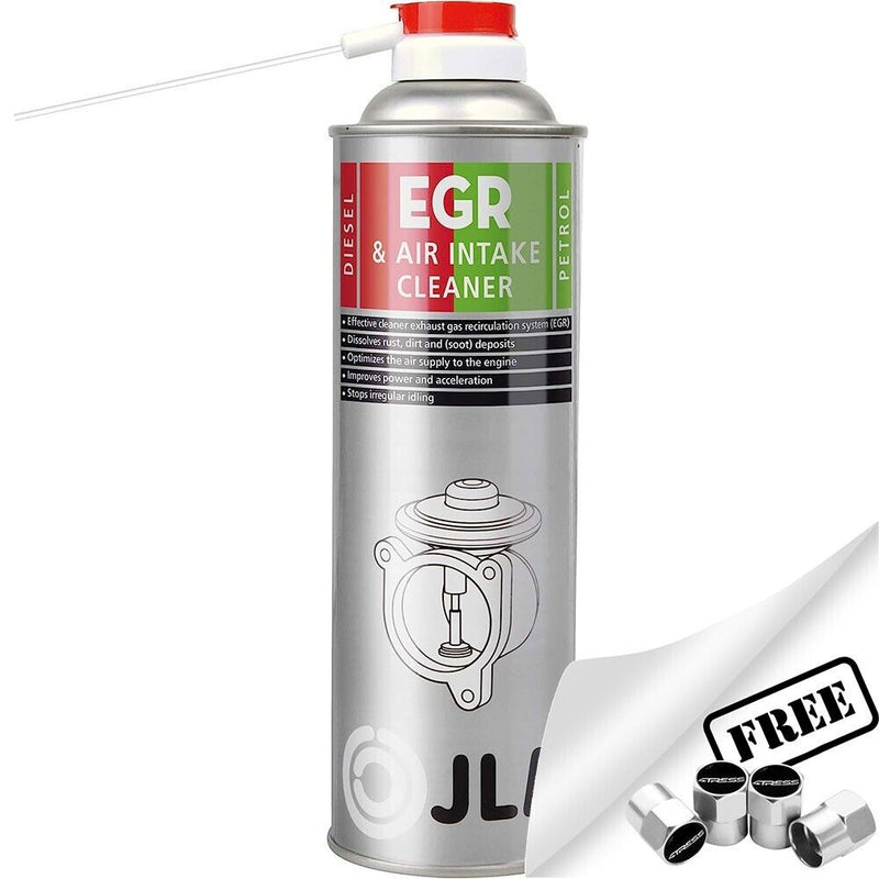 JLM Car Van Petrol Diesel Engine EGR & Air Intake Inlet Valve System Cleaner Spray +Caps